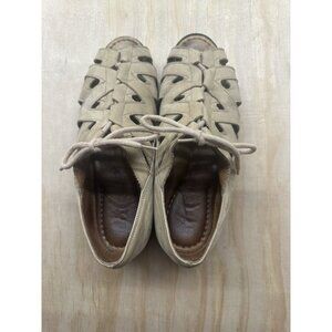 BEAUTIFEEL WOMENS PAYTON COMFY DRESSY SANDAL Size 37 / 6.5 Heel Riso Suede